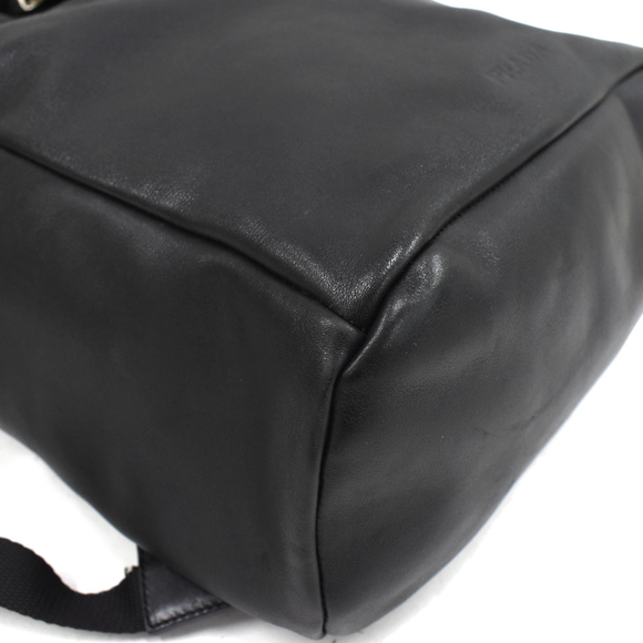 Prada Backpack Rucksack Leather Black Handbag - Picture 6 of 9